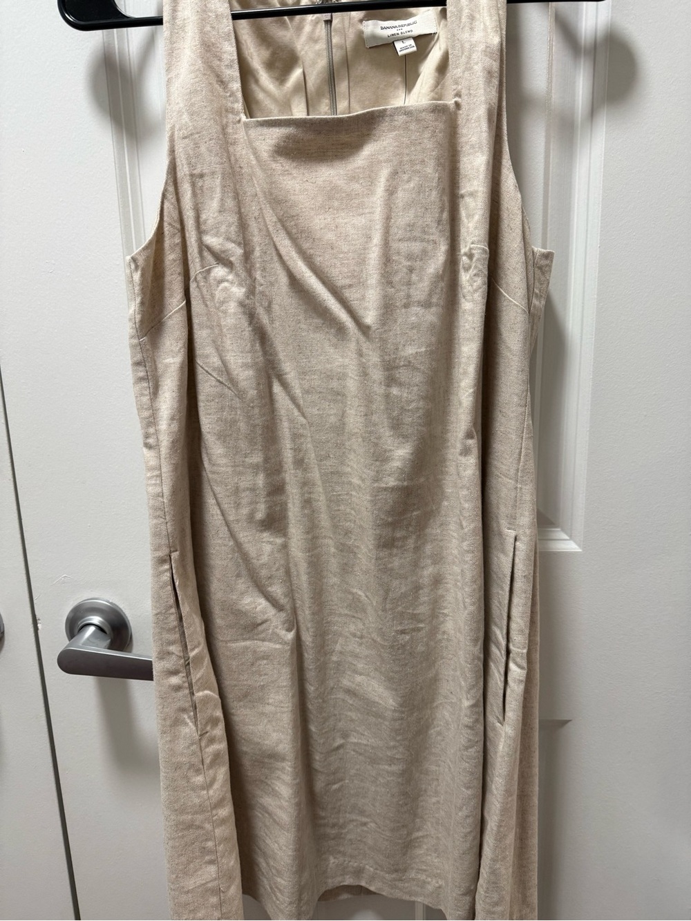 Banana Republic Beige Linen-Blend Midi Dress 60% off BNWT